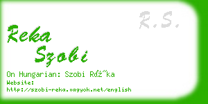 reka szobi business card